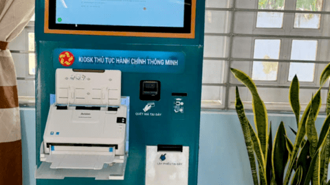 ĐƯA VÀO KHAI THÁC, SỬ DỤNG KIOSK DỊCH VỤ CÔNG  TẠI TRUNG TÂM PHỤC VỤ HÀNH CHÍNH CÔNG XÃ AN HÒA