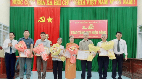 An Hòa: Trao Huy hiệu Đảng đợt 2/9