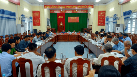 UBND xã An Hòa: Tổ chức hội nghị triển khai công tác bầu cử Trưởng thôn, nhiệm kỳ 2025 - 2027